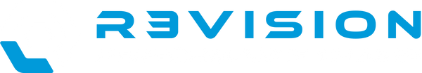 White Rectangular logo with transparent BG | R3VISION