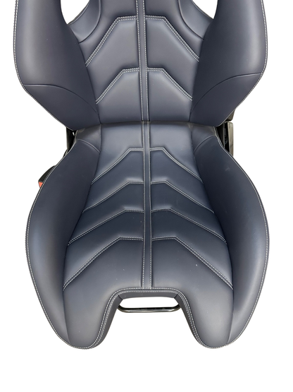 FERRARI 458 488 LH Dark Blue with Silver Stitching Seat
