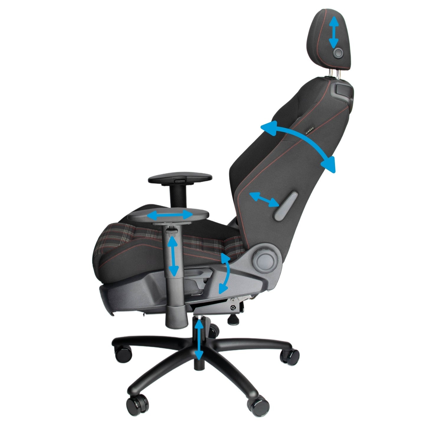 Golf mk7 Car Seat Office Chair adjustment range | R3VISION