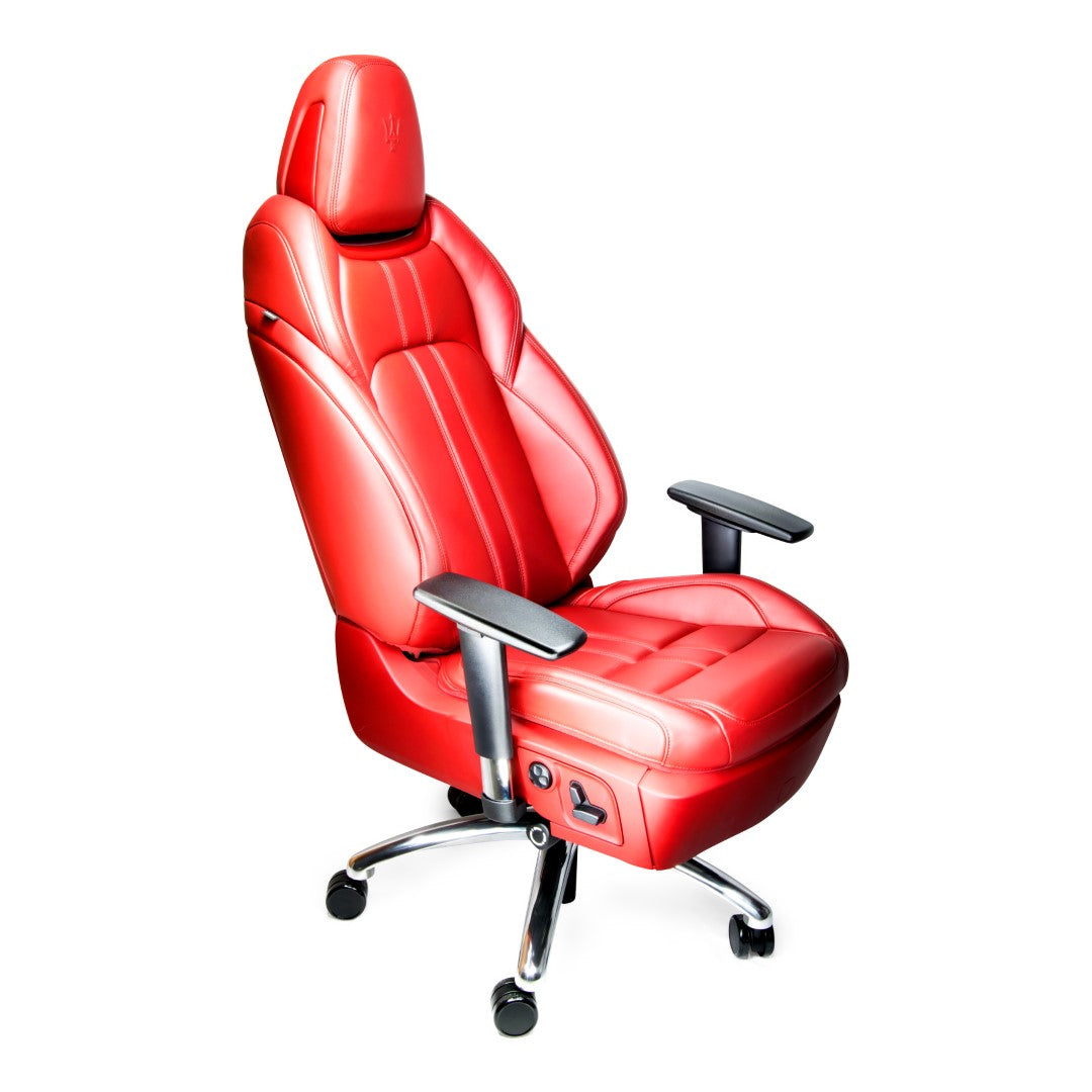 Maserati Levante red leather office chair