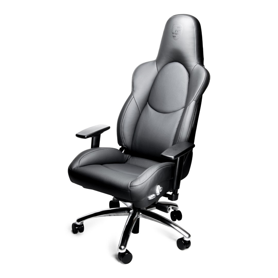 Porsche 911 office chair black leather