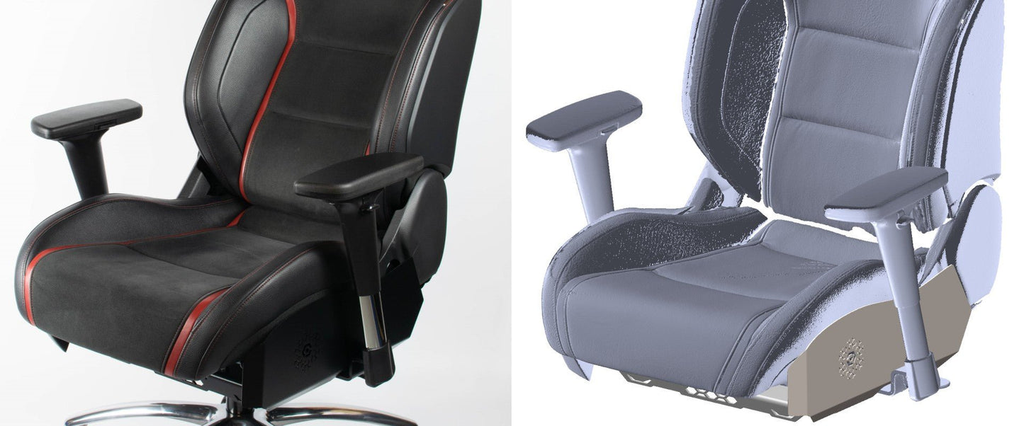 Any Car Seat professionally converted into an Office Chair - R3VISION