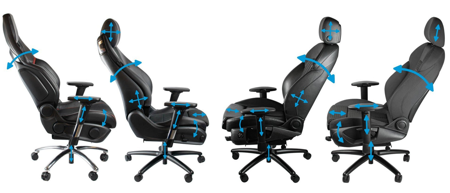 Any Car Seat professionally converted into an Office Chair - R3VISION