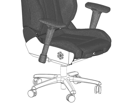 Any Car Seat professionally converted into an Office Chair - R3VISION