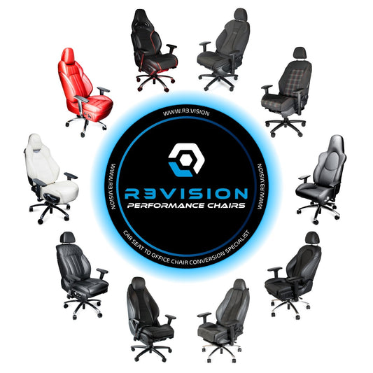 Any Car Seat professionally converted into an Office Chair - R3VISION