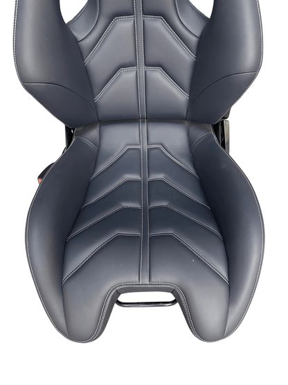FERRARI 458 488 LH Dark Blue with Silver Stitching Seat - R3VISION