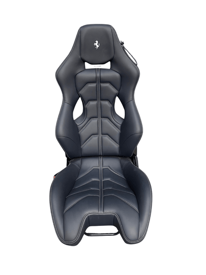 FERRARI 458 488 LH Dark Blue with Silver Stitching Seat - R3VISION