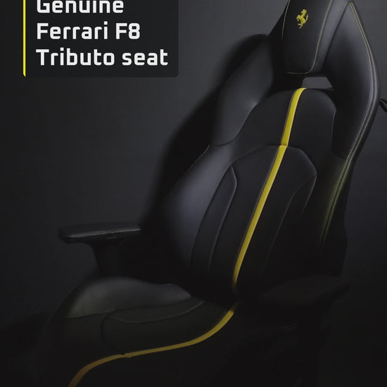 Ferrari F8 Tributo seat office chair – adjustments, swivel and details – R3VISION