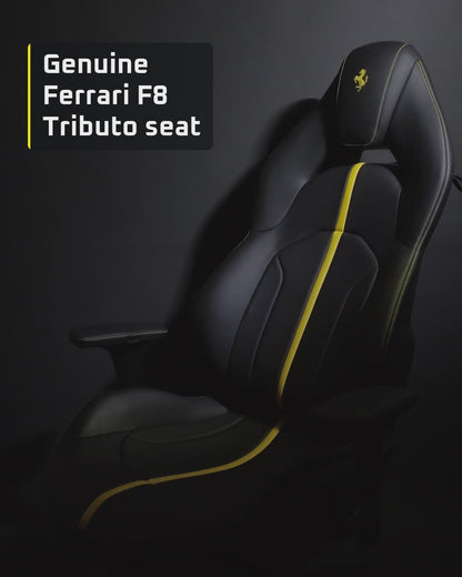 Ferrari F8 Tributo seat office chair – adjustments, swivel and details – R3VISION