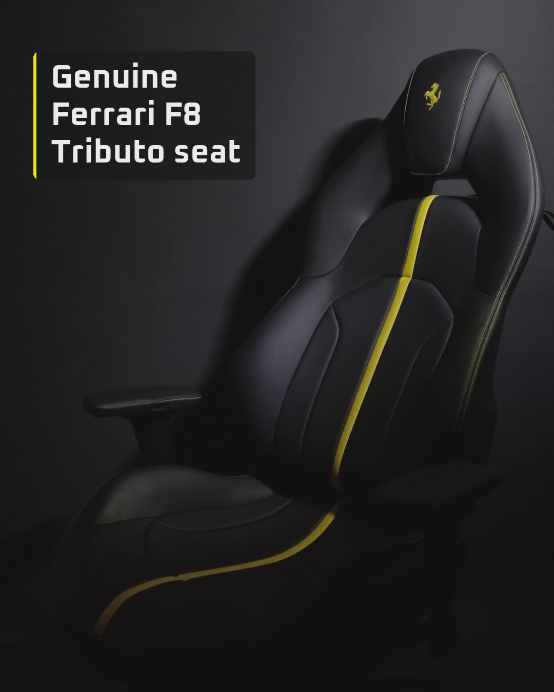 Ferrari F8 Tributo seat office chair – adjustments, swivel and details – R3VISION